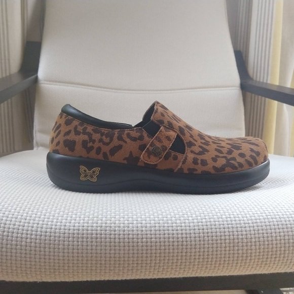 Alegria - Leopard Leather Clog size 40, new - Picture 1 of 10